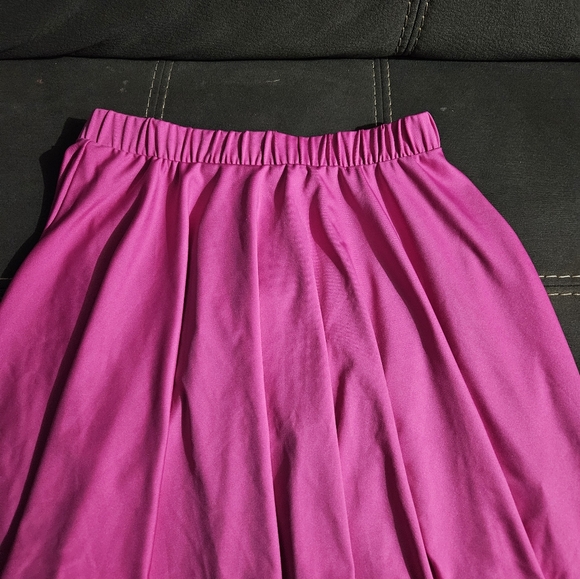 STYLORE Basic Versatile Mini Skater Skirt Pink  Women XS - Picture 4 of 5